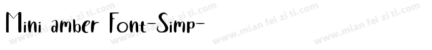 Mini amber Font-Simp字体转换